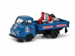 Schuco Hanomag Kurier mit Vespa, Blau 1:87