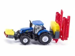 Siku Traktor New Holland T7070 mit Pflanzenschutzspritze 1:87