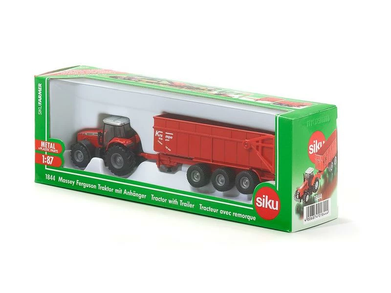 Siku Traktor Massey Ferguson 8480 mit Anhänger 1:87 4 Siku Traktor Massey Ferguson 8480 mit Anhänger 1:87 – Bild 2