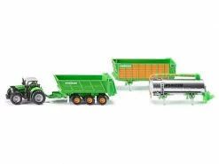 Siku Traktor Deutz-Fahr Agrotron X720 mit Anhänger Set 1:87