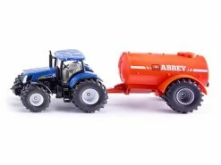 Siku Traktor New Holland T7070 mit Abbey Güllefass 1:50