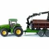 Siku Traktor John Deere 8430 mit Forstanhänger 1:50 2 Siku Traktor John Deere 8430 mit Forstanhänger 1:50 -Die Cast Modelle Verkäufe 198591986 xxl