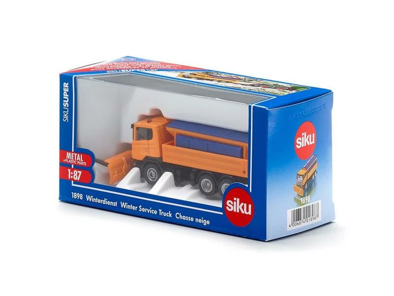 Siku LKW Scania Winterdienst mit Schneepflug 1:87 4 Siku LKW Scania Winterdienst mit Schneepflug 1:87 – Bild 2
