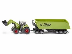Siku Traktor Claas Axion 850 mit Frontlader und Kipper 1:50