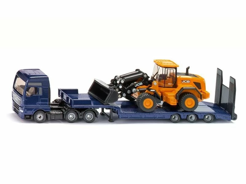 Siku LKW MAN mit Tieflader und JCB Radlader 1:87 3 Siku LKW MAN mit Tieflader und JCB Radlader 1:87