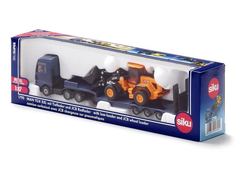 Siku LKW MAN mit Tieflader und JCB Radlader 1:87 9 Siku LKW MAN mit Tieflader und JCB Radlader 1:87 – Bild 7