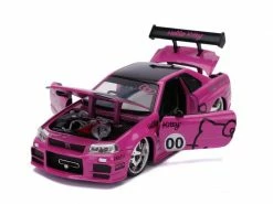 Jada Toys Sportwagen Nissan Skyline GTR R34 2002, Hello Kitty 1:24 -Die Cast Modelle Verkäufe 200688978 xxl