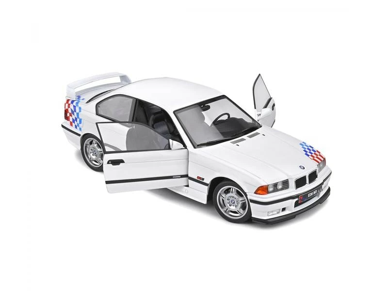 Solido Sportwagen BMW E36 M3 Lightweight weiss 1:18 10 Solido Sportwagen BMW E36 M3 Lightweight weiss 1:18 – Bild 8