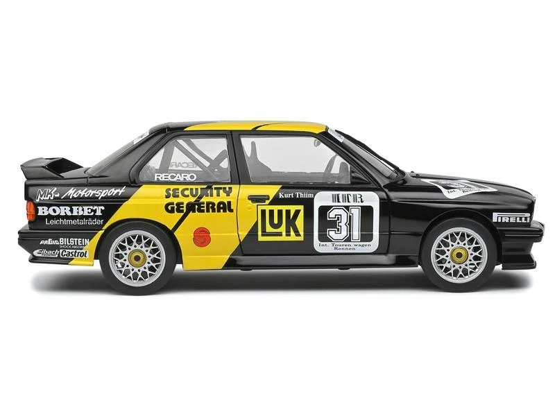 Solido Rennwagen BMW E30 M3 schwarz #31 1:18 6 Solido Rennwagen BMW E30 M3 schwarz #31 1:18 – Bild 4
