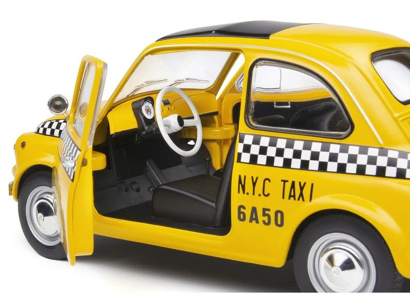 Solido PKW Fiat 500 TAXI NYC Gelb 1:18 4 Solido PKW Fiat 500 TAXI NYC Gelb 1:18 – Bild 2
