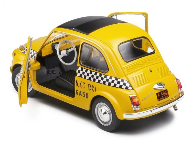 Solido PKW Fiat 500 TAXI NYC Gelb 1:18 5 Solido PKW Fiat 500 TAXI NYC Gelb 1:18 – Bild 3