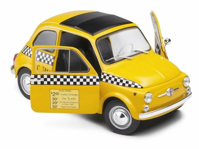 Solido PKW Fiat 500 TAXI NYC Gelb 1:18 10 Solido PKW Fiat 500 TAXI NYC Gelb 1:18 – Bild 8