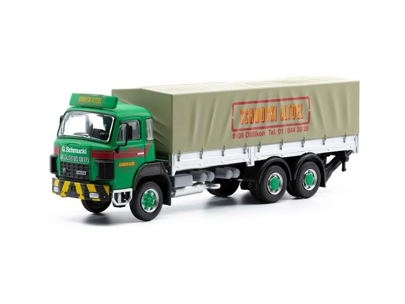 ACE LKW Saurer D290B 6 x 2 Schmucki Altöl Pritsche / Plane 1:87 3 ACE LKW Saurer D290B 6 x 2 Schmucki Altöl Pritsche / Plane 1:87