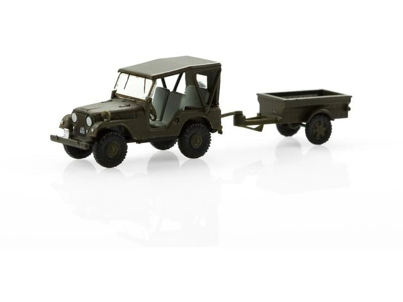 ACE Willys M38A1 Armee Jeep mit Aebi Gelpw Anhänger 68 1:87 4 ACE Willys M38A1 Armee Jeep mit Aebi Gelpw Anhänger 68 1:87 – Bild 2