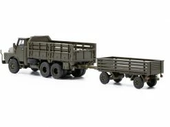 ACE LKW Henschel HS 3-14 mit Infanterieanhänger offen 1:87 -Die Cast Modelle Verkäufe 212057171 xxl