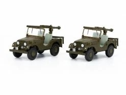 ACE Jeep PAK58 Panzer Abwehr Kompanie-BAT 2er Set 1:87