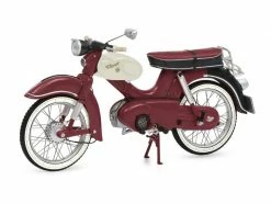 Schuco Motorrad Kreidler Florett Weinrot 1:10