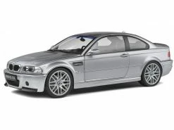 Solido Sportwagen BMW E46 CSL Coupé, Silber 1:18