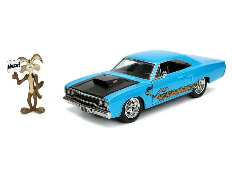 Jada Toys Plymouth Road Runner Looney Tunes 1:24 3 Jada Toys Plymouth Road Runner Looney Tunes 1:24