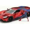 Jada Toys Sportwagen Marvel Spiderman 2017 Ford GT 1:24 -Die Cast Modelle Verkäufe 225548571 xxl