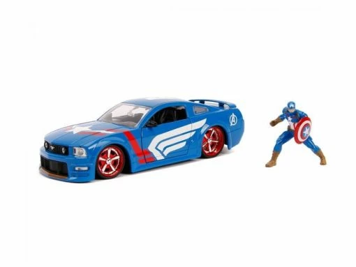 Jada Toys Sportwagen Marvel 2006 Ford Mustang GT Captain America 1:24 -Die Cast Modelle Verkäufe 226002319 xxl